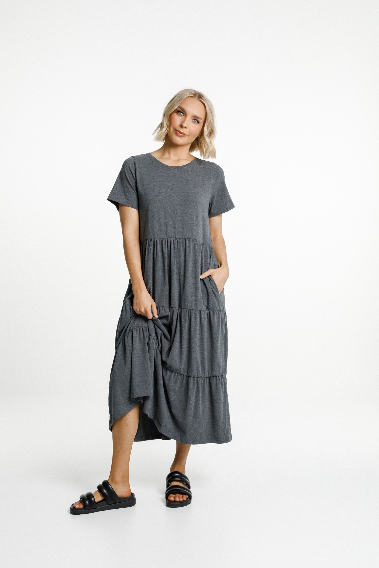 Kendall Dress - Charcoal