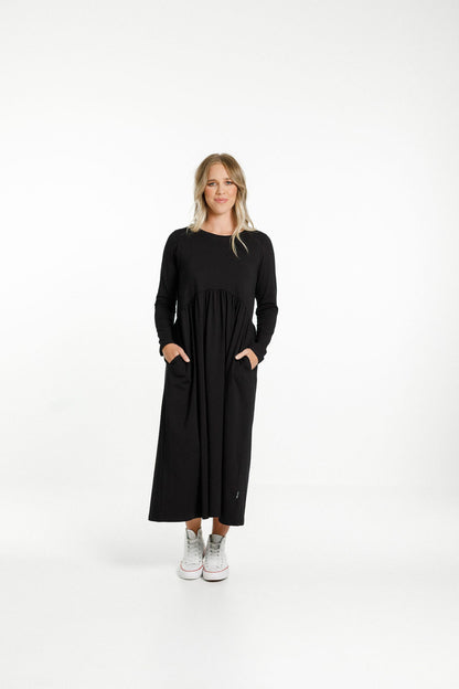 Long Sleeve Margot Dress - Black