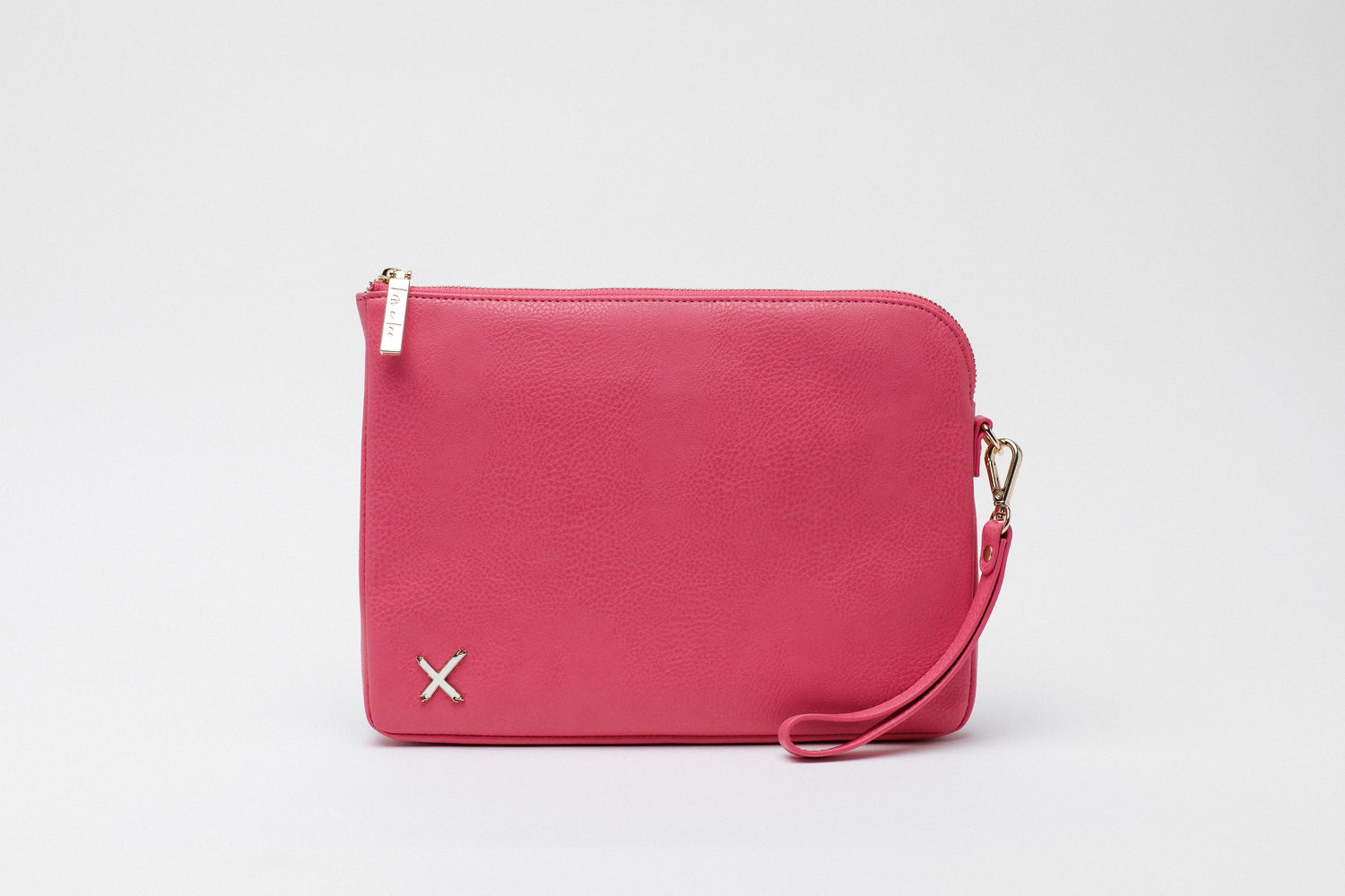 Oversized Clutch - Lipstick Pink