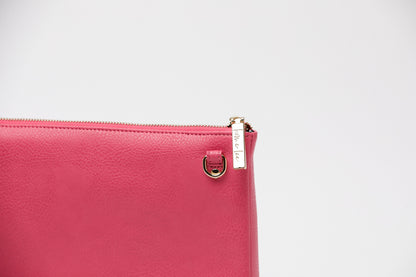 Oversized Clutch - Lipstick Pink