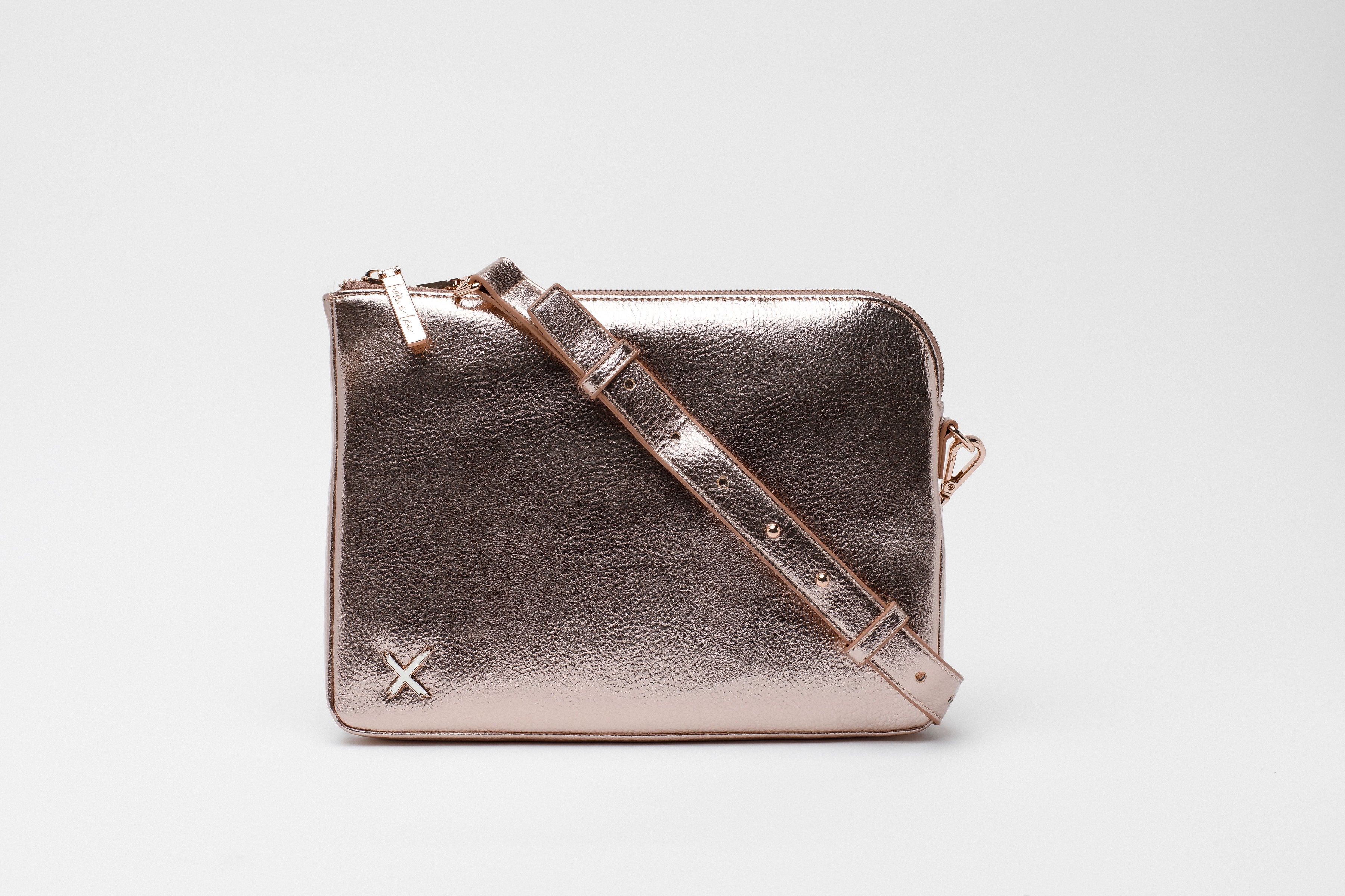 Oversized Clutch - Rose Gold