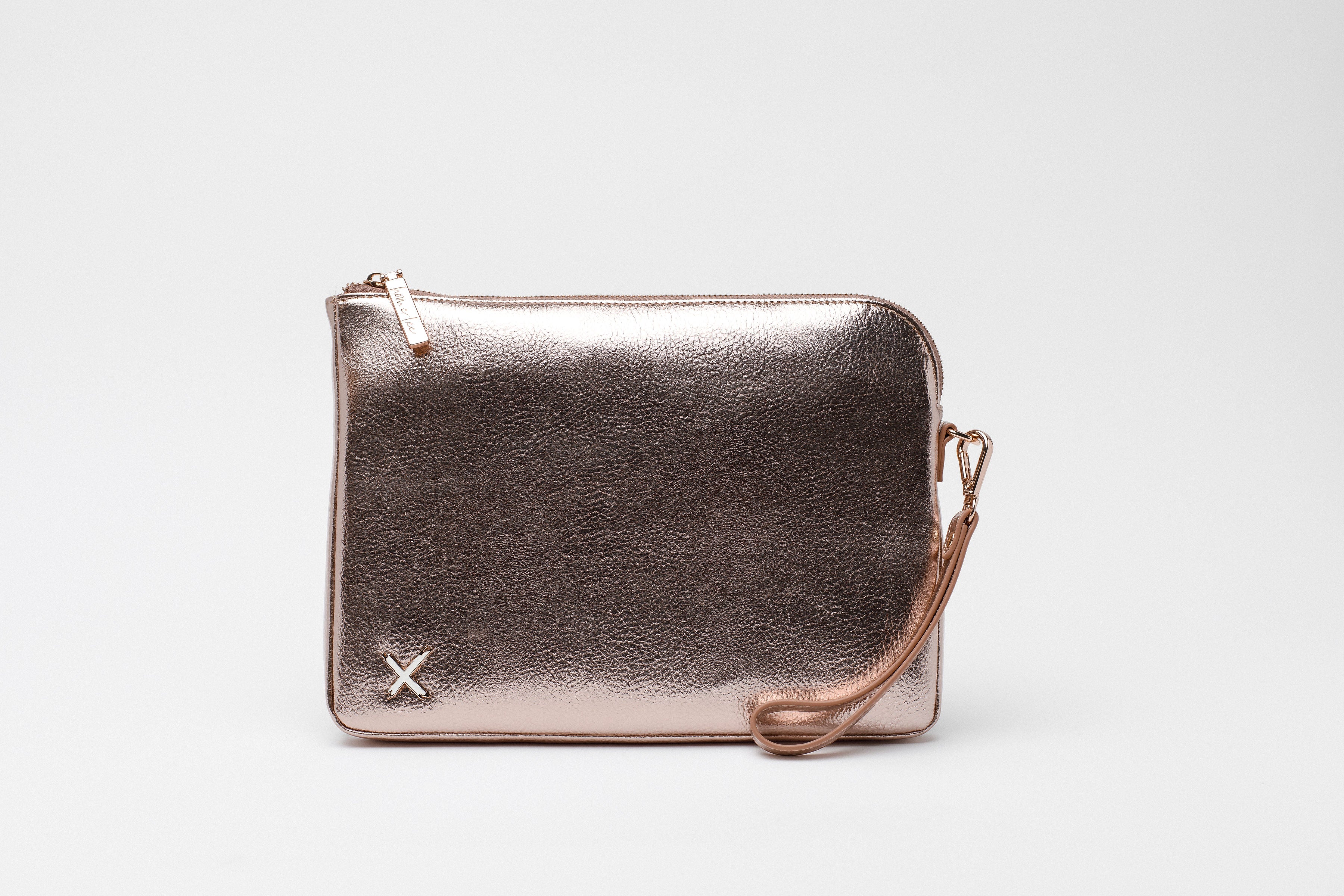 Oversized Clutch - Rose Gold