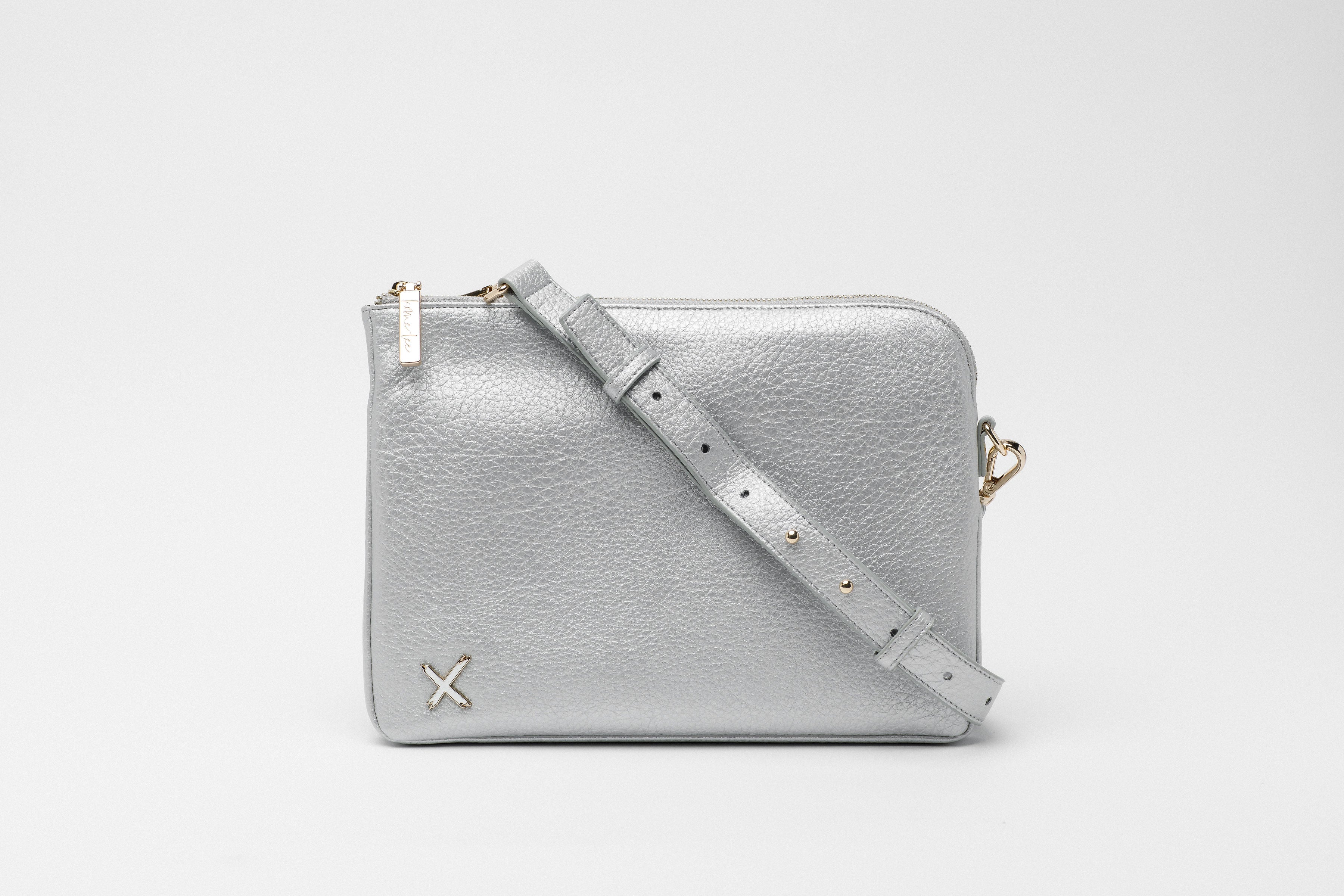 Oversized Clutch - Silver