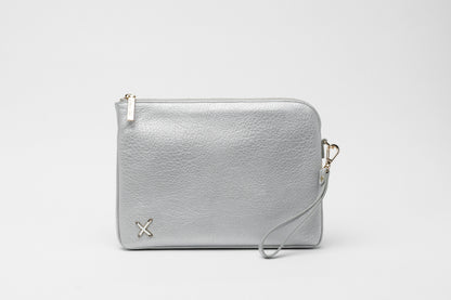 Oversized Clutch - Silver