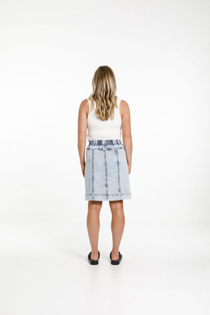 Denim Brenda Skirt - Snow Wash