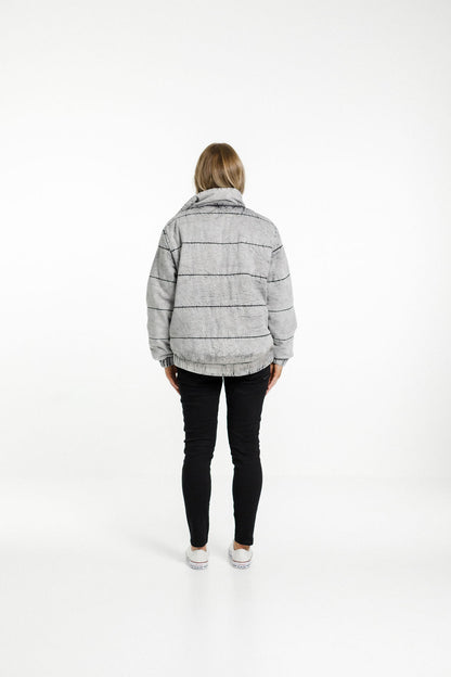 Aja Puffer Jacket - Grey Wash