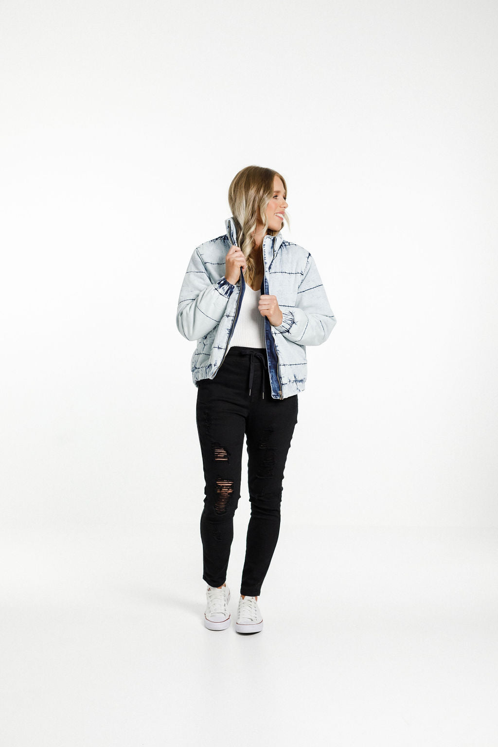 Aja Puffer Jacket - Snow Wash