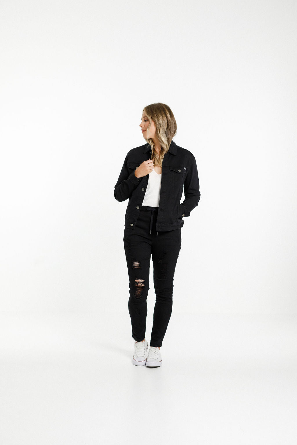 Classic Denim Jacket - Jet Black