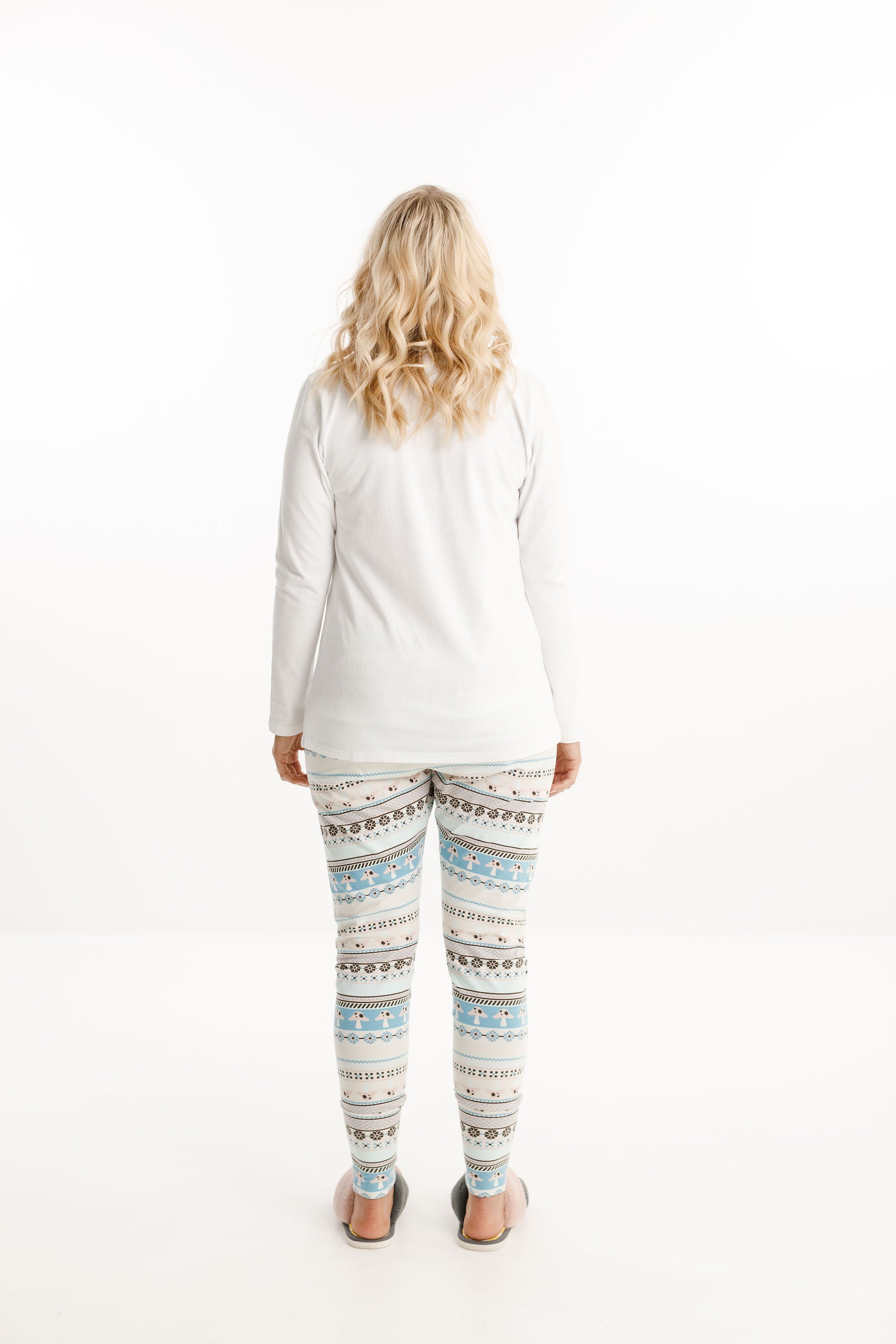 Lounge Pants - Fair Isle Mushrooms