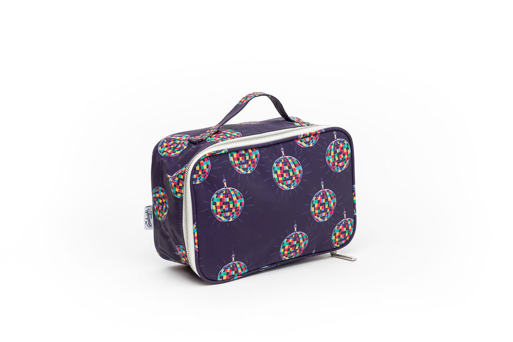 Cosmetic Bag Large - Disco Ball Print