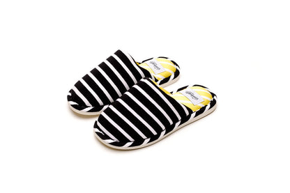 Hotel Slides - Black &amp; White Stripes