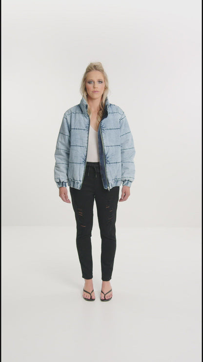 Aja Puffer Jacket - Snow Wash